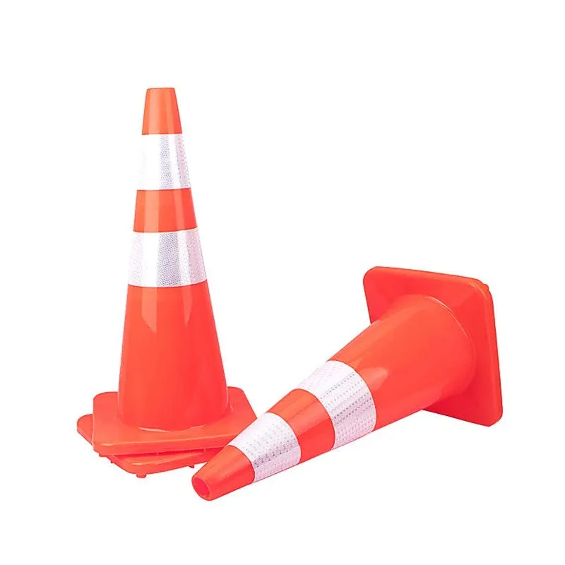 10-Pack 28 in. PVC Safety Traffic Road Cones