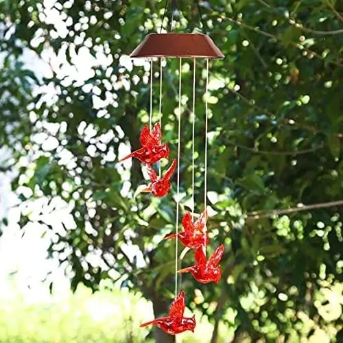 2024 Hot SaleSolar Cardinal Wind Chime Light
