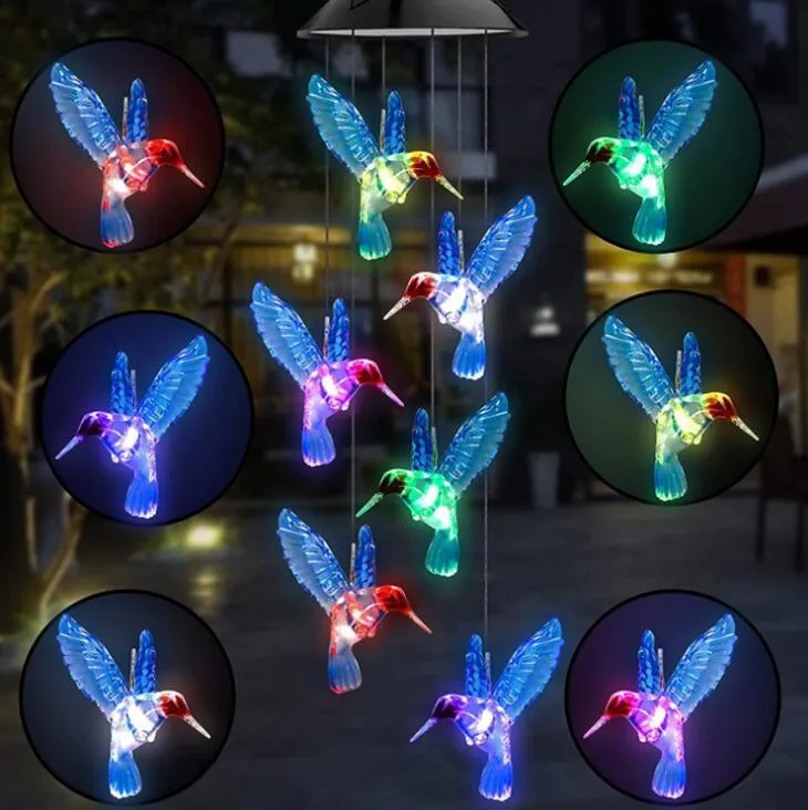 2024 Hot SaleSolar Cardinal Wind Chime Light