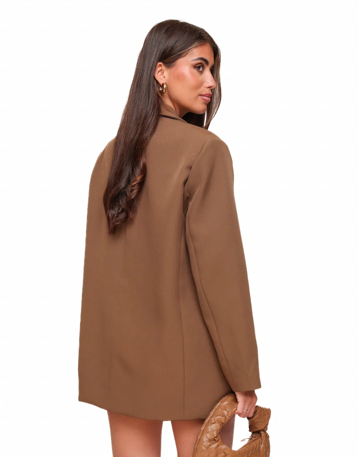 Bruine Lange Zomer - Blazer