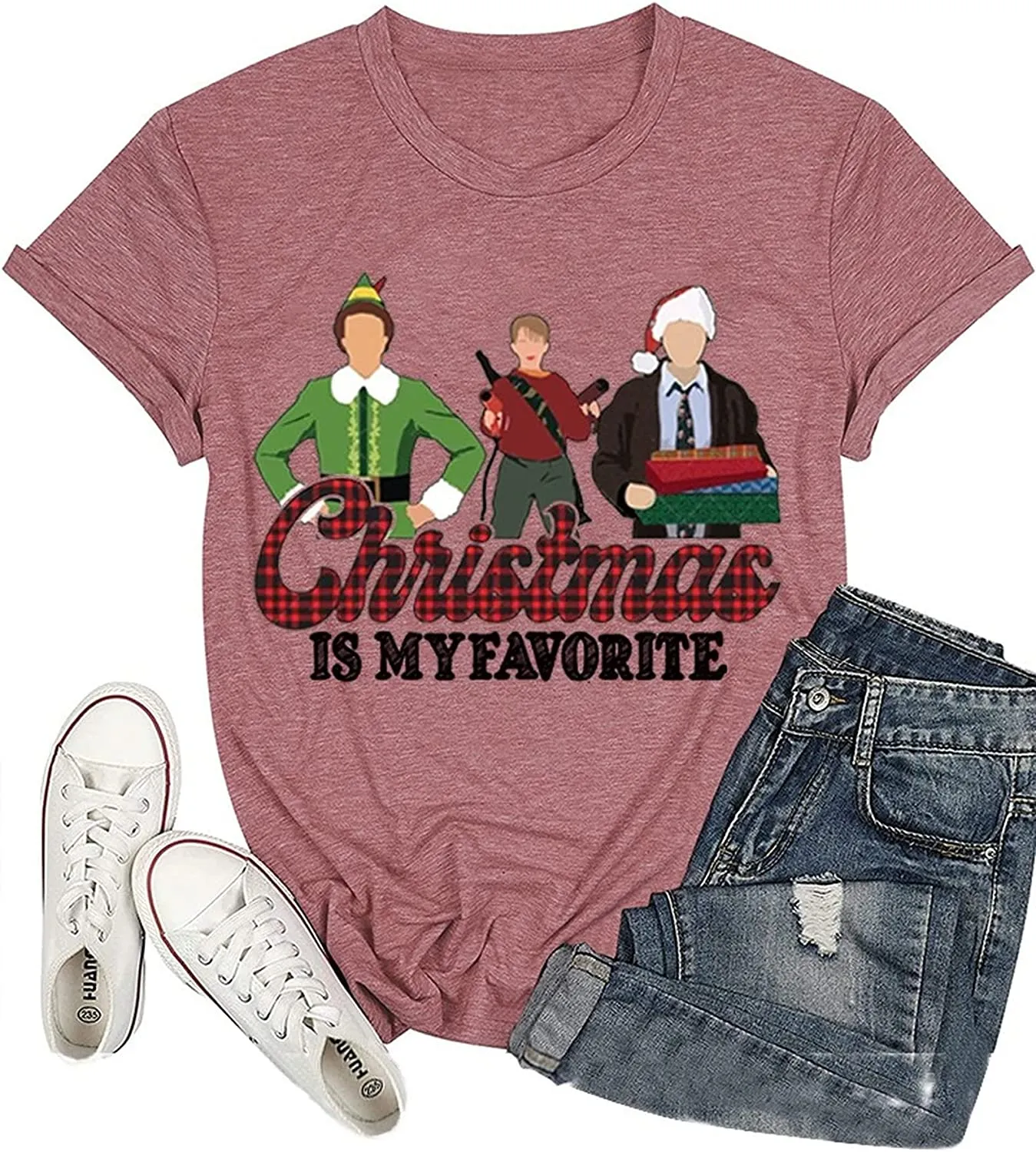 Christmas is My Favorite Shirt Women My Favorite Xmas T-Shirt