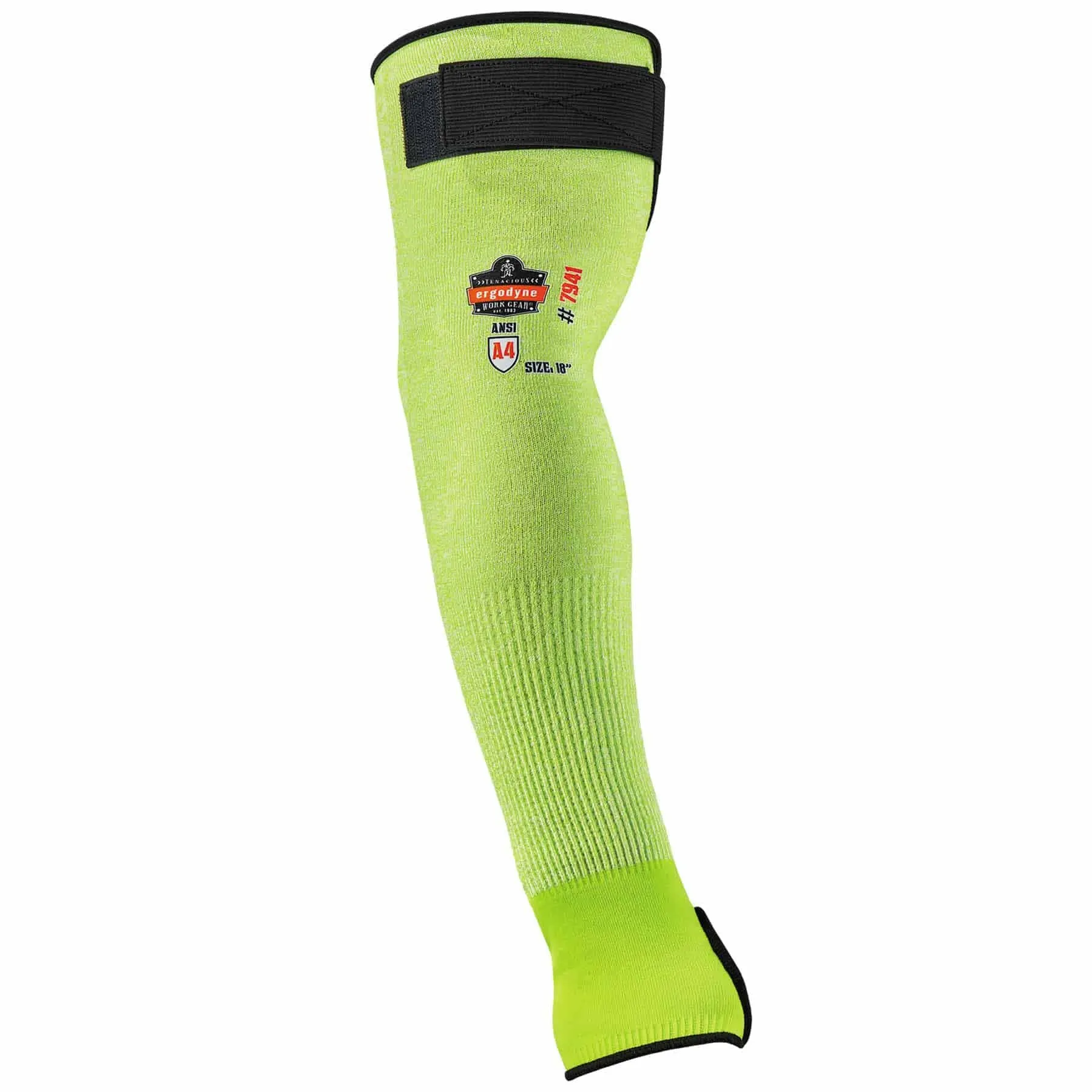 Ergodyne 17943 7941-PR 18 in Lime CR Protective Arm Sleeve 1-Pair