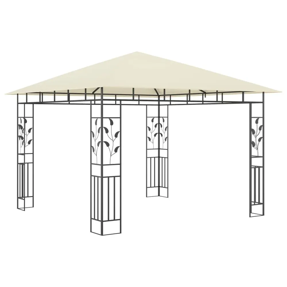 Gazebo with Mosquito Net 3x3x2.73 m Cream 180 g/m�