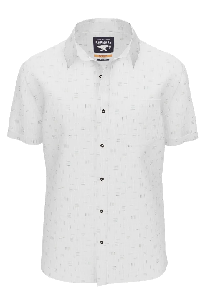 Printed Shirt _ 150428 _ Optic White