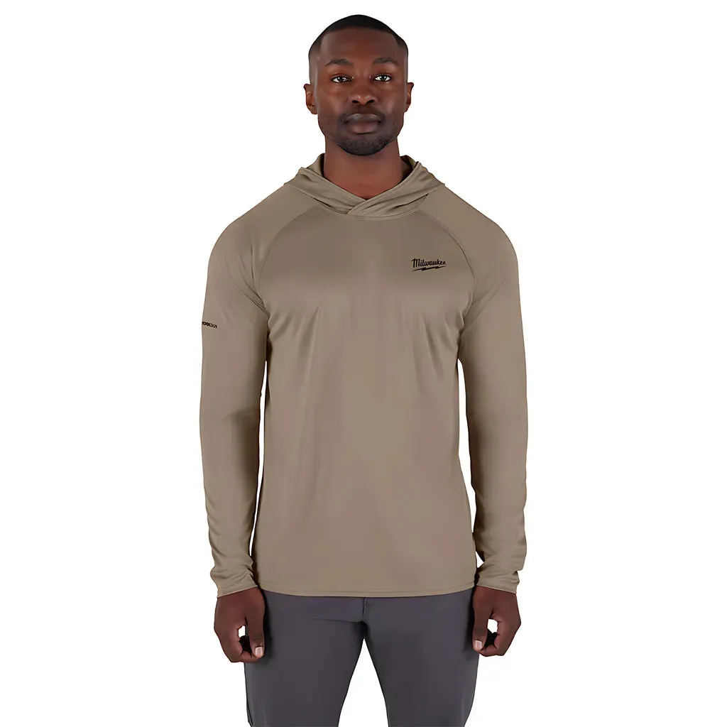 WORKSKIN™ Hooded Sun Shirt - SANDSTONE M